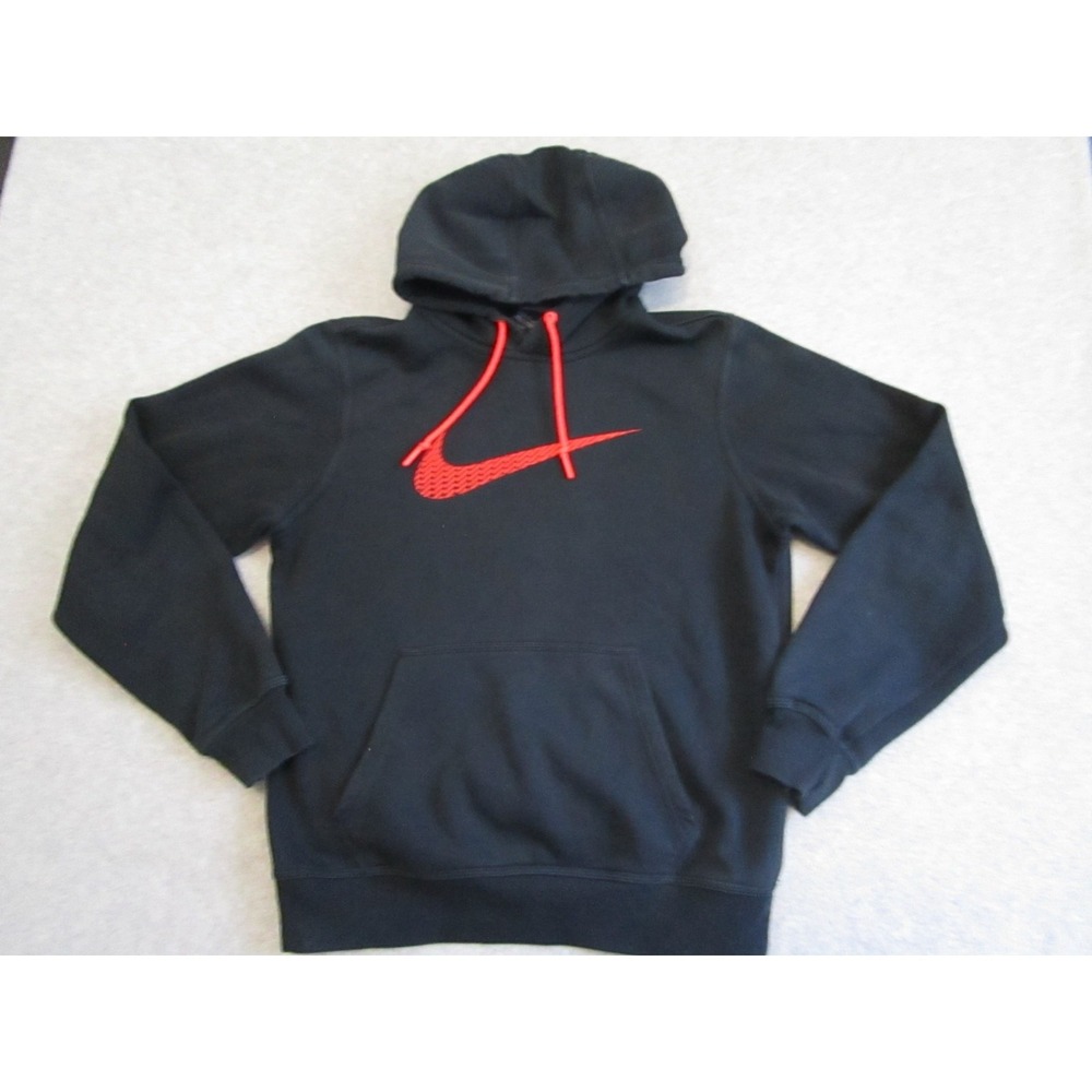 Y2K Nike Hoodie‎ Mens Small Black Athletic Performance Pullover Vintage